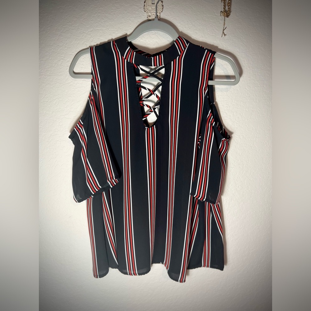 Project Runway Open Shoulder Blouse